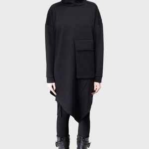 Killstar Sinistrae longline‎ hoodie black sweater winter